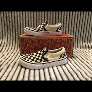 Black Checkered Vans (Shoes)